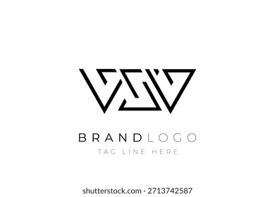VXV abstract letter logo design. Modern Business Logo Design With Abstract Typography and Contemporary Style