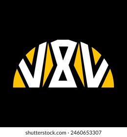 VXV letter logo. VXV logo. Initials VXV typography for business, technology, and real estate brands.