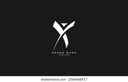 VXY, VYX, XVY, XYV, YXV, YVX, VX, XV, Abstract initial monogram letter alphabet logo design