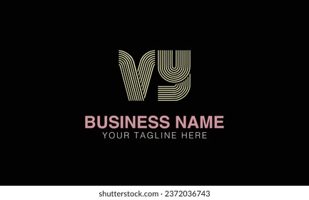 VY initial logo | initial based abstract modern minimal creative logo, vector template image. luxury logotype , real estate homie . typography . initials 