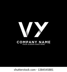 VY  initial logo vector, initial brand name, clean and strong company logo design