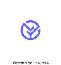 VY initial logo vector designs