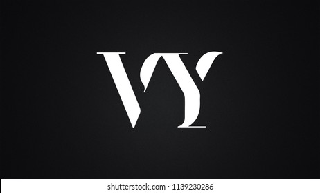 VY Letter Logo Design Template Vector