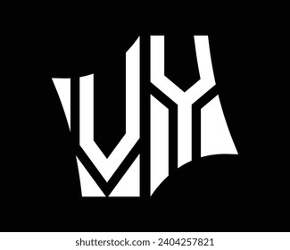 VY letter logo design vector art.