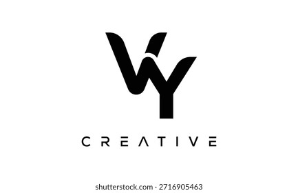 VY Letter Monogram Logo for Modern Creative Brand Identity