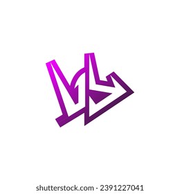 VY Premium emblem logo initial esport and gaming design concept