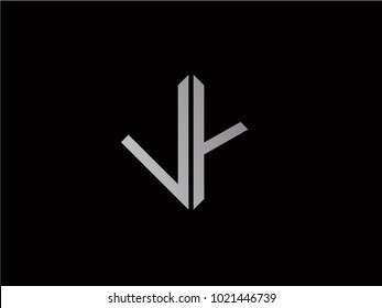 VY square shape silver color logo
