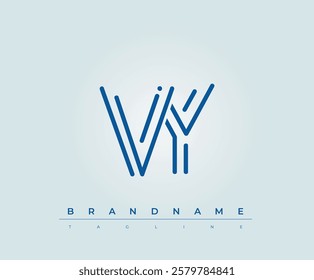 VY Technology Letter Logo Template. This tech letter logo is a graphic mark that uses letters to represent a technology company.