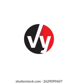 VY or YV monogram logo, VY letter logo, 