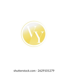 VY or YV monogram logo, VY letter logo
