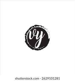 VY or YV monogram logo, VY letter logo