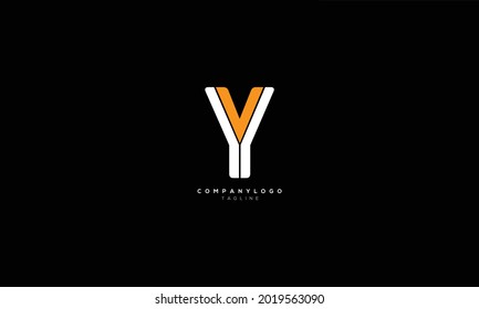 VY YV V AND Y Abstract initial monogram letter alphabet logo design