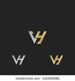 VY, YV, V AND Y Abstract initial monogram letter alphabet logo design