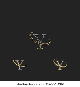 VY, YV, V AND Y Abstract initial monogram letter alphabet logo design