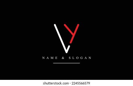 VY, YV, V, Y abstract letters logo monogram