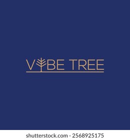 VYBE TREE simple illustration Logo.