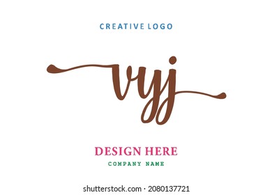 VYJ lettering logo is simple, easy to understand and authoritative