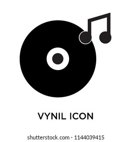 Vynil icon vector isolated on white background for your web and mobile app design, Vynil logo concept