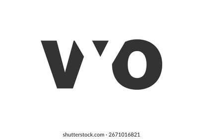 VYO logo design. Initial letter V Y O bold font style for tech startups, consulting, corporate branding. Creative company name, headlines typography identity, trendy logotype. Vector illustration.