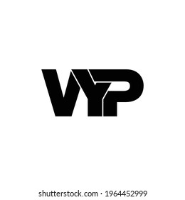 VYP letter monogram logo design vector