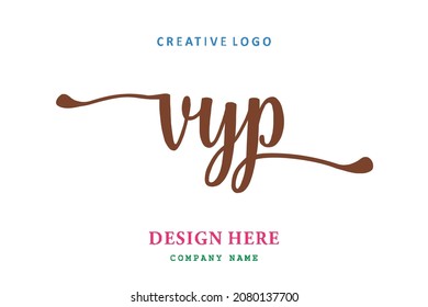 VYP lettering logo is simple, easy to understand and authoritative