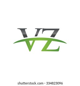 VZ initial company green swoosh logo