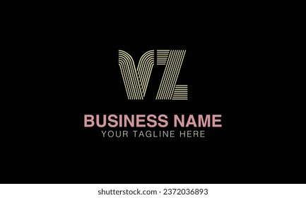 VZ initial logo | initial based abstract modern minimal creative logo, vector template image. luxury logotype , real estate homie . typography . initials 