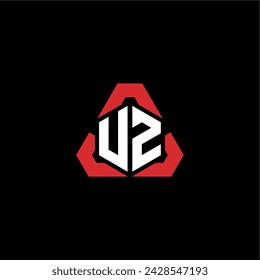 VZ logotipo inicial concepto moderno y futurista para la exportación o el logotipo del juego
