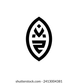 Geometrisches Monogramm der VZ-Linie mit qualitativ hochwertigem professionellem Design, das gut drucken wird