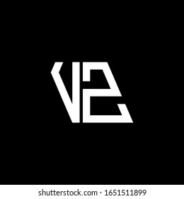 VZ logo abstract monogram isolated on black background