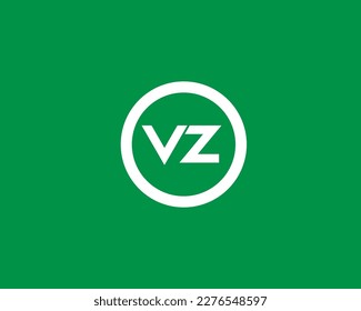 VZ logo design vector template