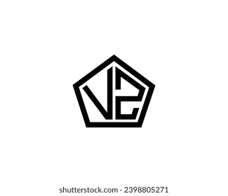VZ logo design vector template