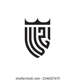 VZ Luxury initial logo letters in high quality professional design that will print well
