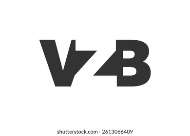 VZB logo design. Initial letter V Z B bold font style for tech startups, consulting, corporate branding. Creative company name, headlines typography identity, trendy logotype. Vector illustration.