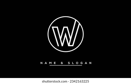 W Abstract  Letter  Logo  Monogram