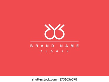 W Letra abstracta marca monograma plantilla de logotipo de vectores gráficos