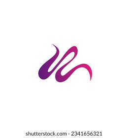 W Diseño Del Logotipo Resumen. Vector de iconos W
