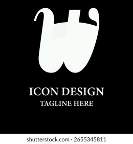 W abstrakte Monogramm Logo Design einzigartige Vorlage Vektor