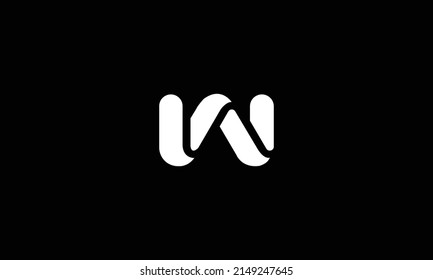 W abstract vector logo monogram template