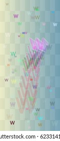 W Alphabet background idea