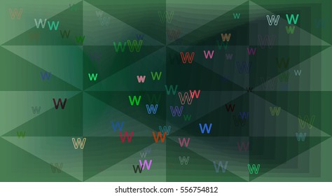 W Alphabet background texture