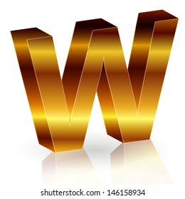 w  Alphabet  gold