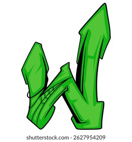 W Alphabet Graffiti Font Urban. Font Hip-hop Typography. Graffiti Letter Font Street