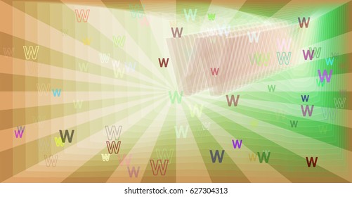 W Alphabet icon idea