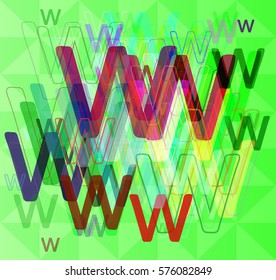 W Alphabet idea pattern