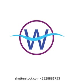 W Alphabet Letter Logotype Modern, Flat And Minimalist Business Logo