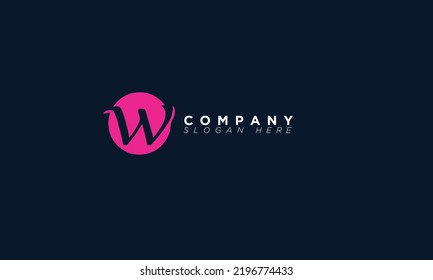 W letras alfabéticas logotipo inicial monograma 