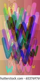 W Alphabet texture background