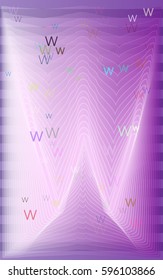 W Alphabet texture idea