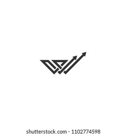 logotipo de flecha mayúscula